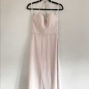 light grey bridesmaid dress